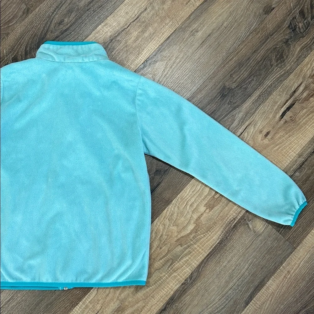 Columbia Light Blue/Turquoise Zip Fleece Jacket Girls Medium(10/12)